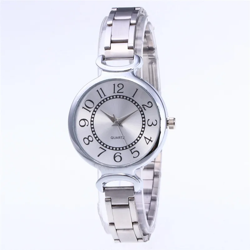 Повседневные женские часы браслет из нержавеющей стали аналоговые кварцевые