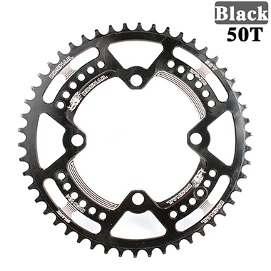 SNAIL 50T Black Шатунный палец для 104BCD круглый Форма узкая широкая цепь из колец цепь на 40 т/42 т/44 T/50/52 T MTB передняя Звездочка велосипеда круг диаметра окружности болтов(один Pla - Цвет: SNAIL 50T Black