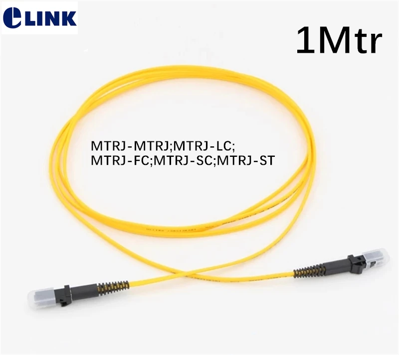 10PCS MTRJ 1M fiber Patchcord SM MTRJ-LC MTRJ-FC MTRJ-SC MTRJ-ST optical fibre jumper 1mtr duplex 9/125 OS2 Free shipping ELINK