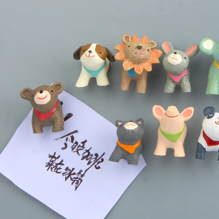 (6 шт./Лот) трехмерный холодильник с изображением панды кролика льва щенка слона