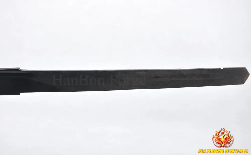 Самурайский японский меч катана Полный черный клинок 1060 высокоуглеродистой