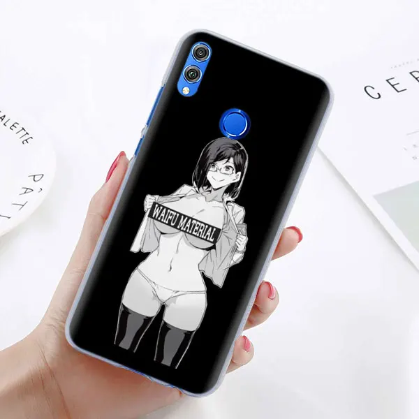 15 Waifu Sugoi чехол для телефона аниме для huawei Honor 8X 8A Pro 8C 8S 9 10 Lite 20i Honor Play Y7 Y9 крышка чехол Coque - Цвет: 15