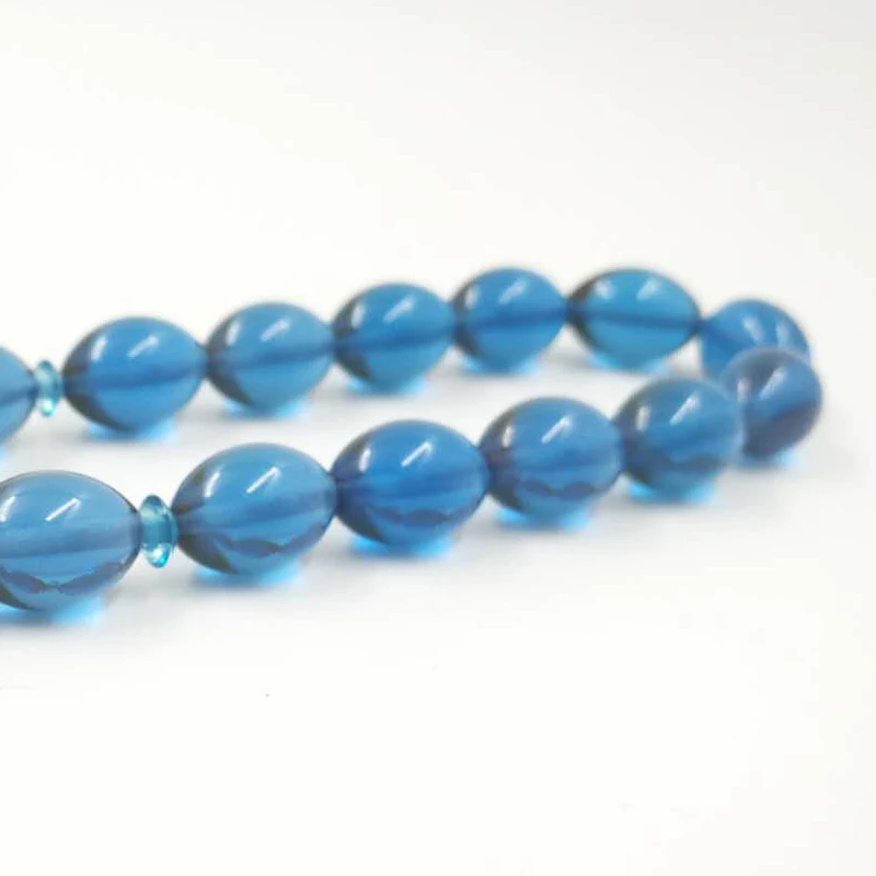 Синий Tasbih 33 бусины из смолы металлическая кисточка специальный цвет стандартный