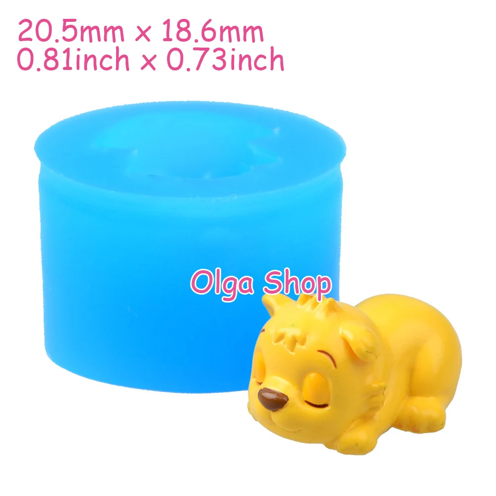 DYL272 20 5 мм 3D Baby Tiger силиконовая форма в виде животных Sugarcraft торт Topper помадка