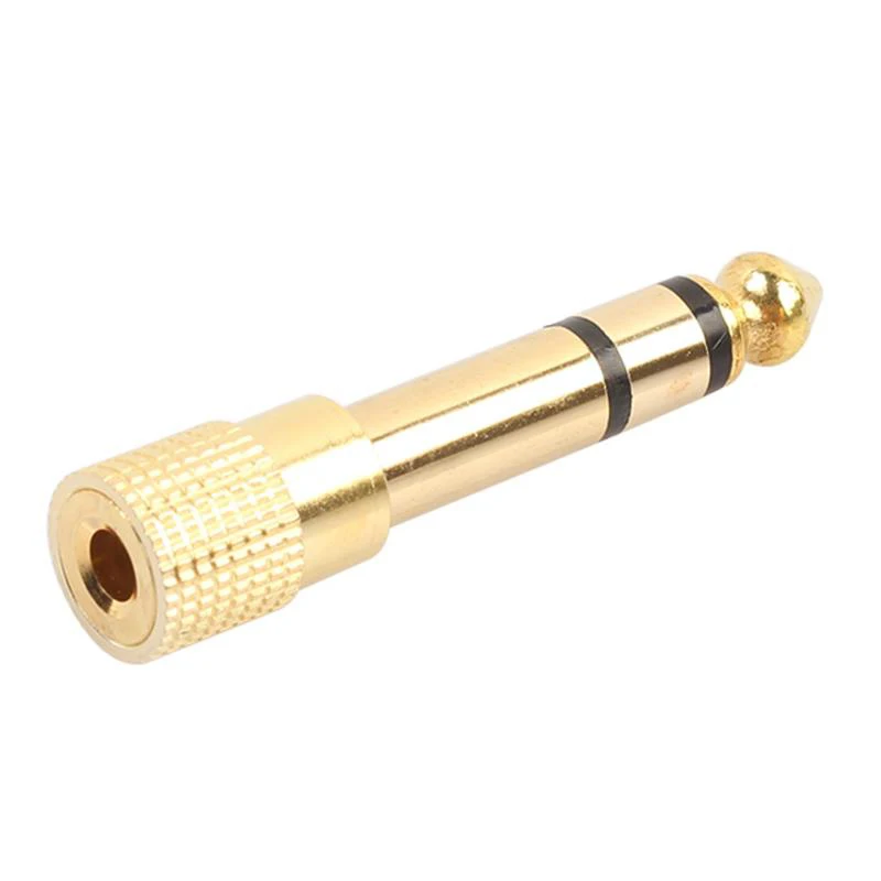 100pcs Gold Plated Plug Audio Jack TRS (6.3 mm) to inch(3.5mm) Male Female Stereo Adapter | Электроника
