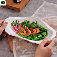 pure cabbage dish domestic dish creative personality shaped ceramic tableware dinner dish soup deep plate