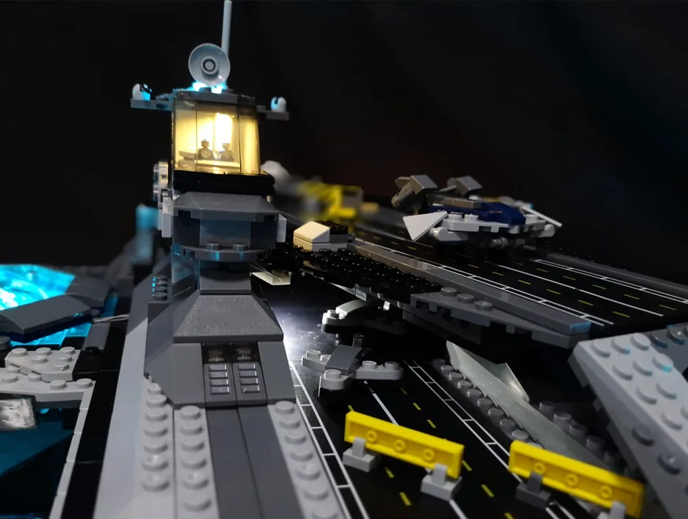 Светодиодный светильник набор для Лего супергерои щит Helicarrier модельные блоки