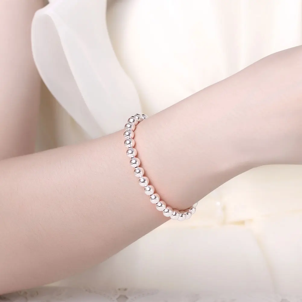 6mm buddha bead brazaletes bransoletki bayan womens homme boyfriend gift silver plated tibetan prices regalo Dahu Rico bracelets | Украшения