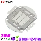 20 Вт 30 Вт 50 Вт 100 Вт Высокая мощность свет УФ фиолетовый светодиод 365nm 375nm 380nm 385nm 395nm 400nm 405nm для 20 Вт ультрафиолетовых ламп чипы