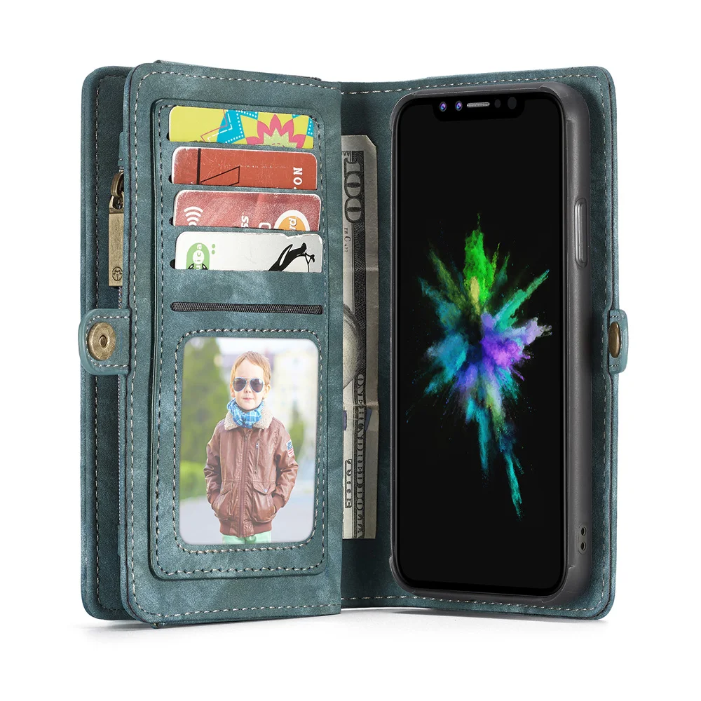 Карта откидной Бумажник для телефона Coque для iPhone X XR XS Max 8 7 6 6s плюс чехол Роскошный кожаный Магнит ТПУ задняя крышка чехол для iPhone 7 8 принципиально