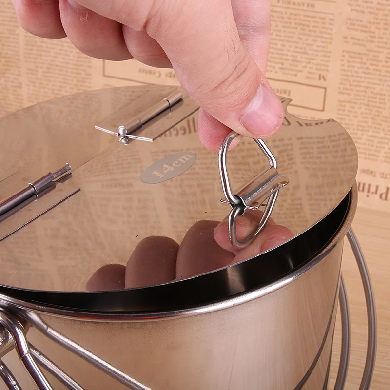 Ведро для льда из нержавеющей стали портативная откидная крышка контейнер