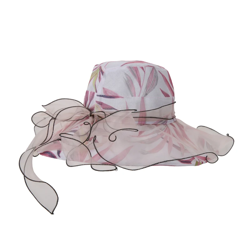 Новые Летние Элегантная шляпа для женщин широкими полями кружево Floppy Hat женские
