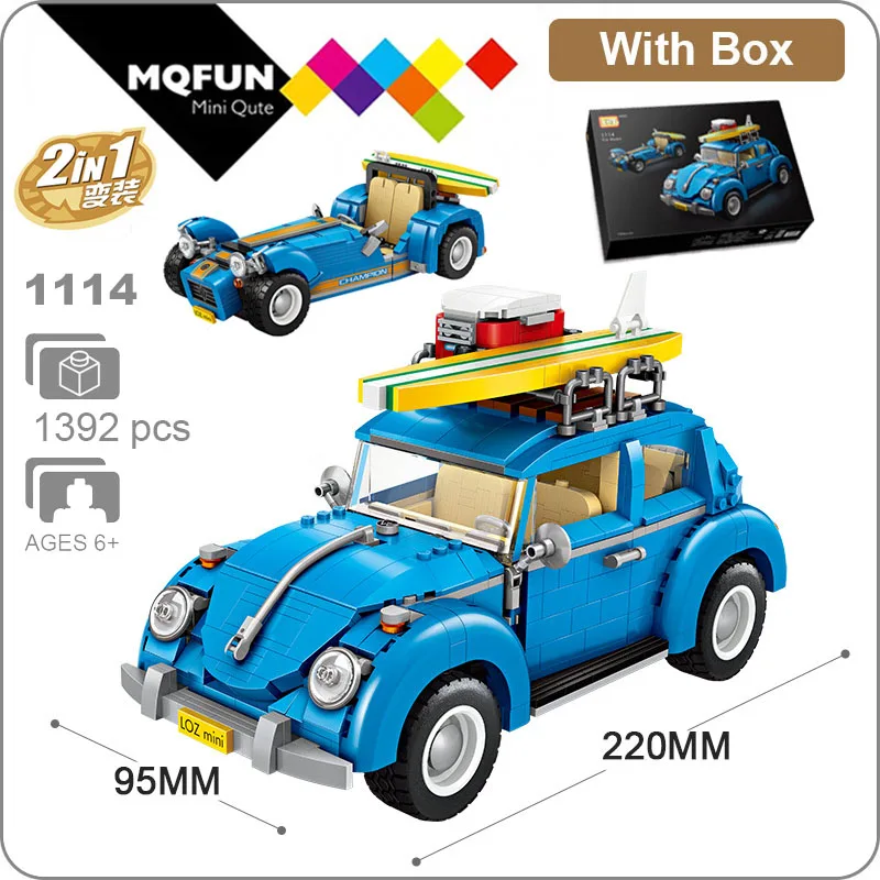 LOZ 1114 LOZ Technic Мини Строительные блоки прицеп для продажи хот-догов автомобиль собрать детей развивающие игрушки для детей создатель мороженого грузовик - Цвет: LOZ 1114