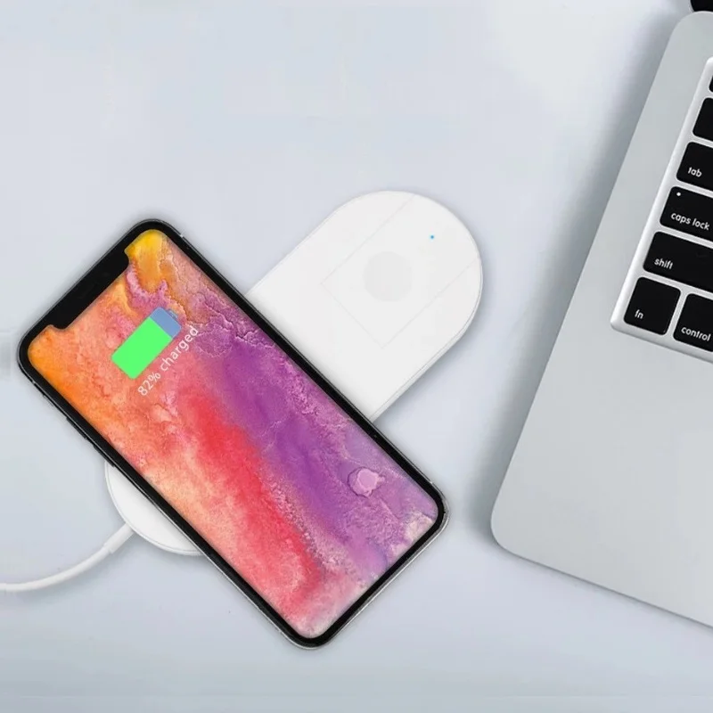 Suntaiho Qi Беспроводной Зарядное устройство 3 в 1 для Xiaomi mi 9 Apple watch 4 Airpods быстрой