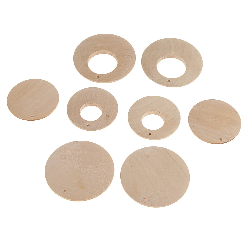 Серьги-подвески деревянные в ассортименте 11 шт. 8 | Украшения и аксессуары