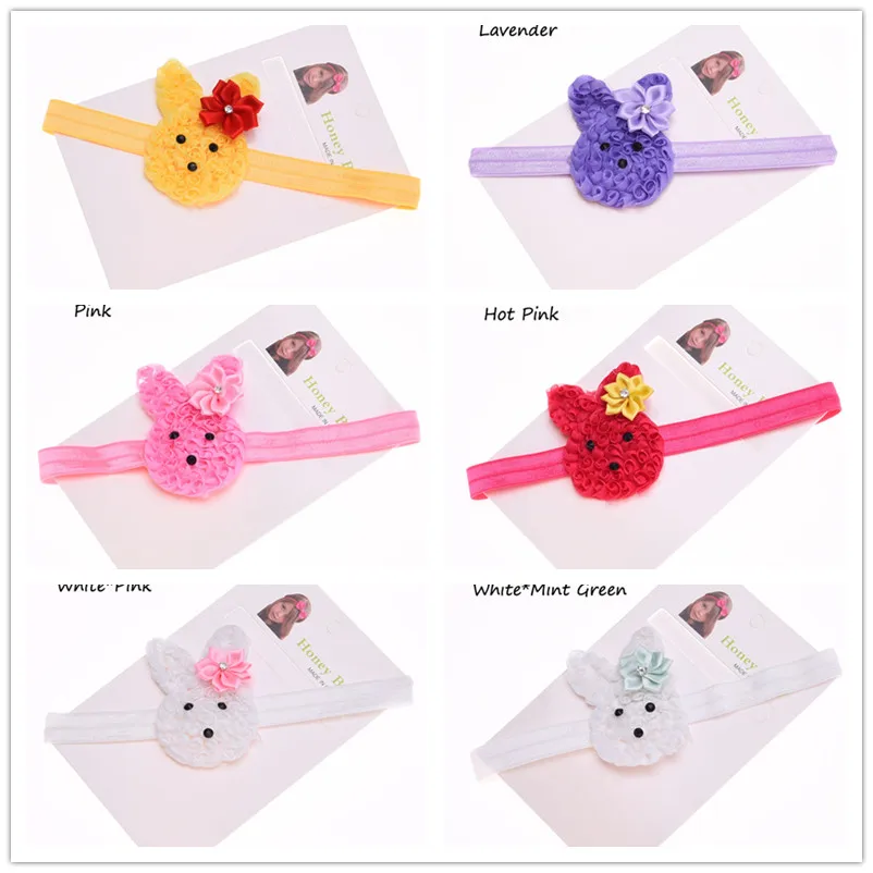 2 шт. повязка с кроликом и бантом для пасхальных волос милая цветком в виде