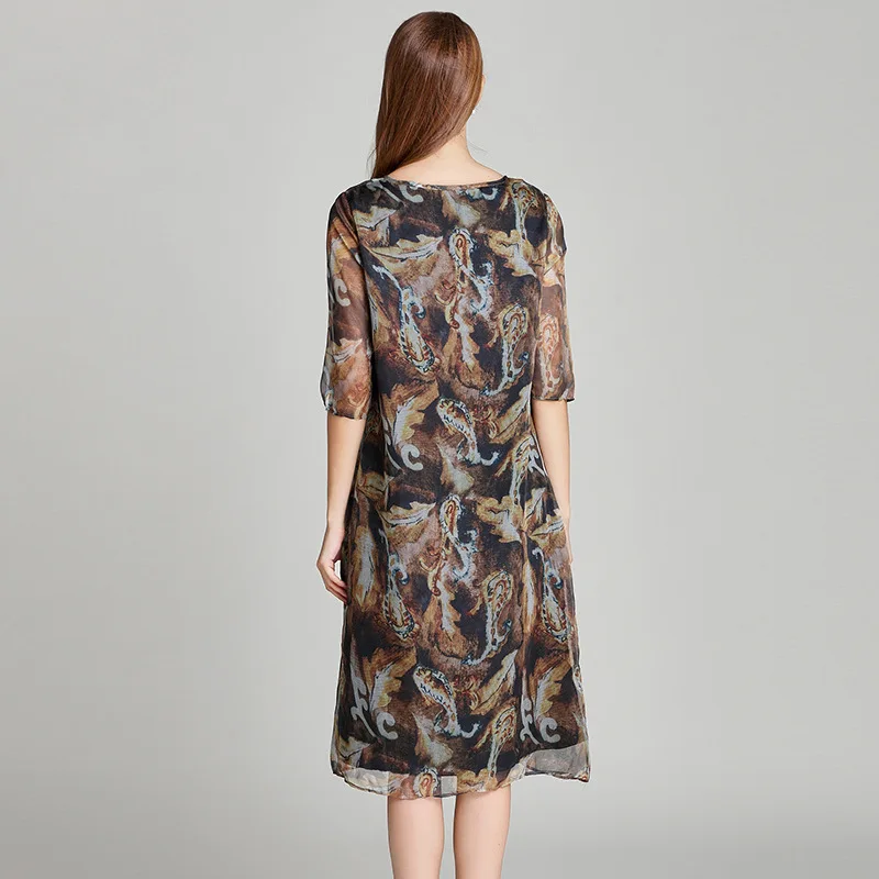 2018 г. женские платья Плюс Размер Сексуальные из шифона с цветочным рисунком