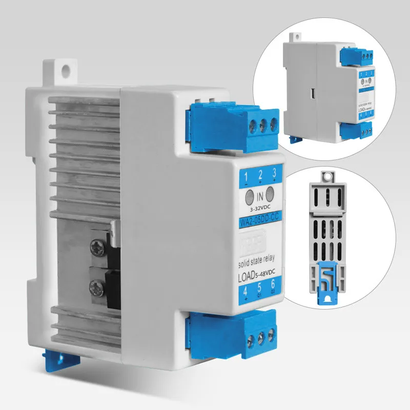 Din 2 петли SSR 5A DC24V компактный твердотельный реле с радиатором | Обустройство дома