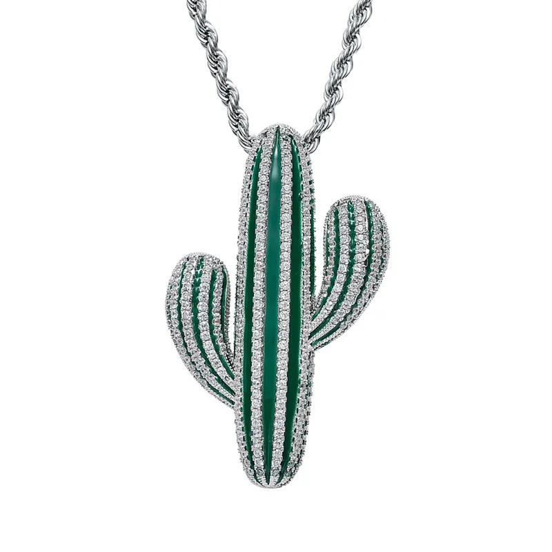 Мужское ожерелье с подвеской в виде кактуса 2 цвета | Украшения и аксессуары