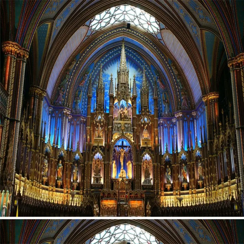beibehang Wall Panel Wallpaper God Church Cross Devout Prayer Background Modern Europe Art Mural for Living Room Large Painting |