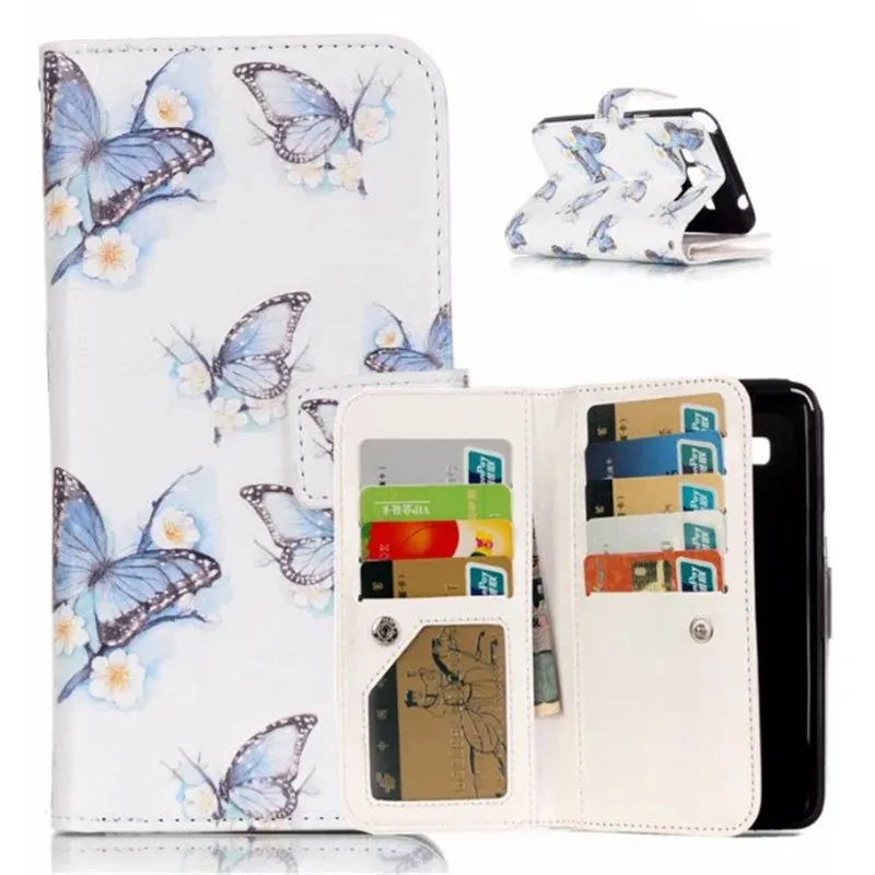 Бабочка Одуванчик башня мультфильм Флип кожаный бумажник книжка Стиль чехол для