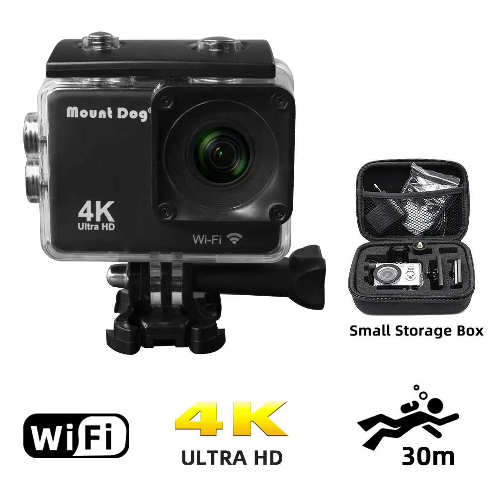 main 1 Go Mount Pro экшн спортивная видеокамера Ultra HD 4K WiFi Пульт дистанционного управления видеокамера DVR DV водонепроницаемый чехол Аксессуары - Цвет: main 1