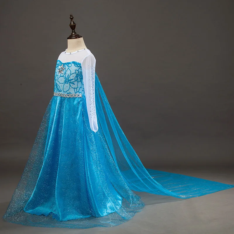 Платья на Хэллоуин для девочек маскарадный костюм платье принцессы Анны и Эльзы