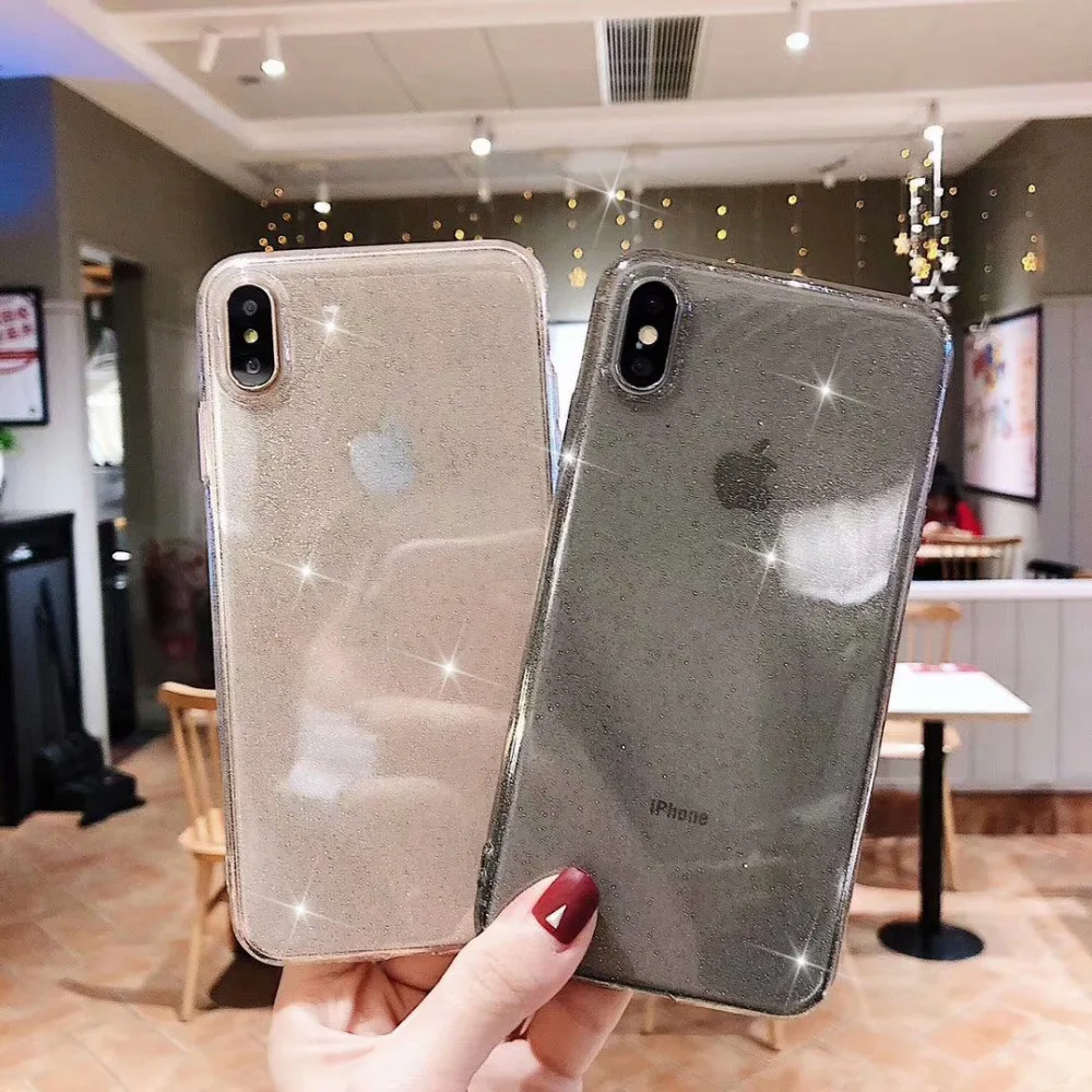 Роскошный блестящий силиконовый чехол для iPhone XS Max Shockpkroof прочный телефона Apple X XR 6