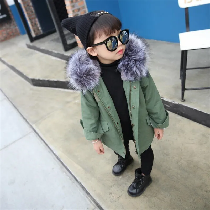 Новые зимние детские теплые хлопковые пальто костюм для детей унисекс с