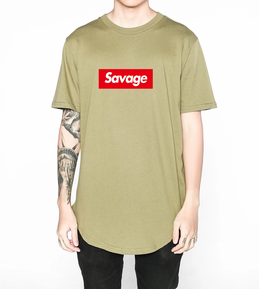 Новая модная уличная одежда мужская удлиненная футболка kanye West Хлопковая Swag