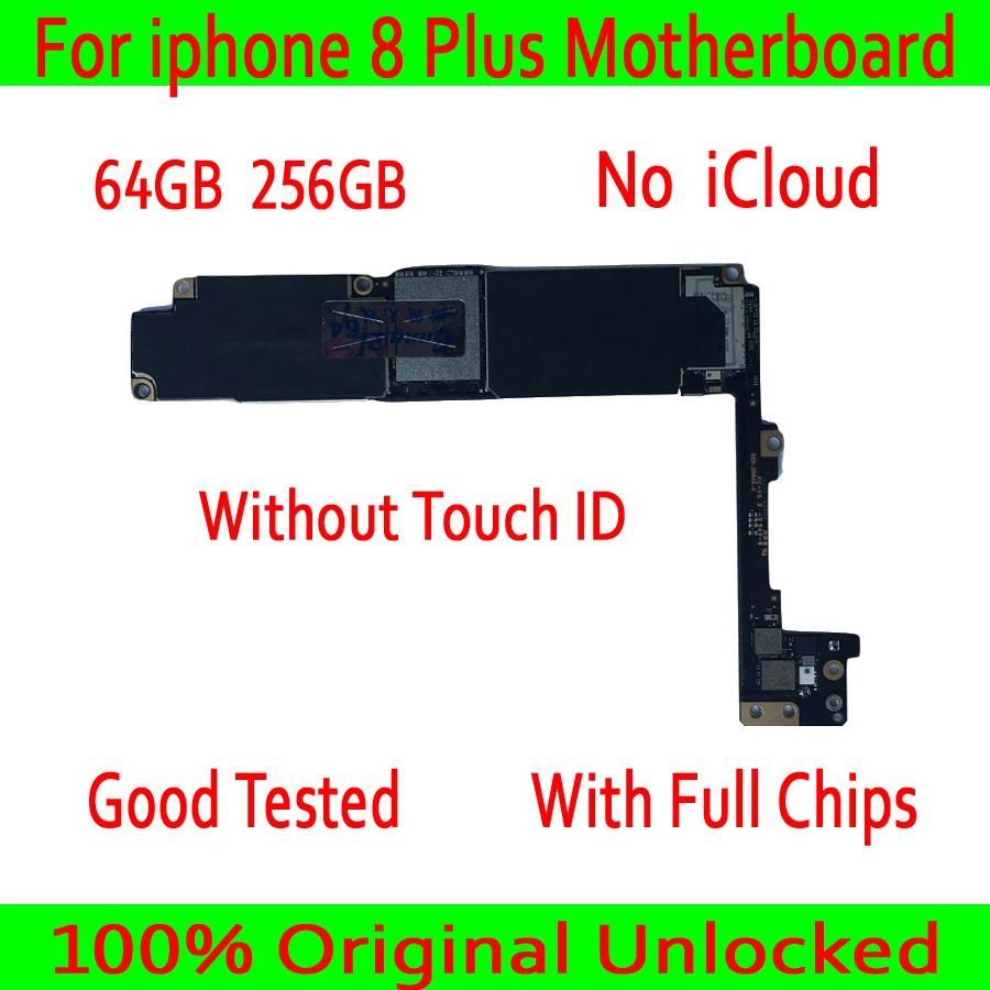 Материнская плата для iphone 8 Plus с Touch ID/без ID 100% оригинальная разблокированная p