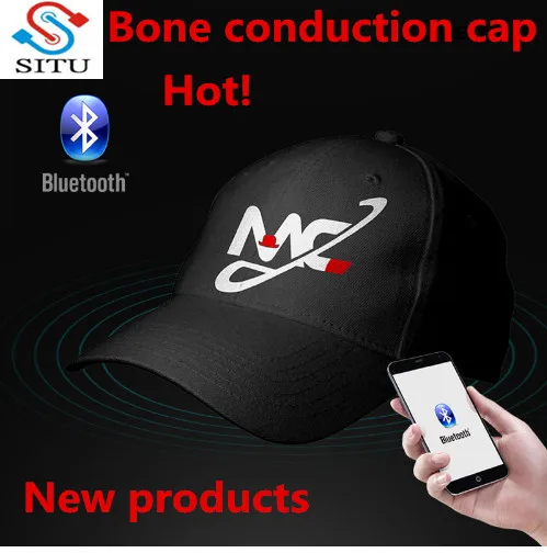 Enlarge SITU E-key Smart Voice Cap Bluetooth Hat earphone Hip Hop Baseball Cap Bone Conduction Bluetooth Headset Caps