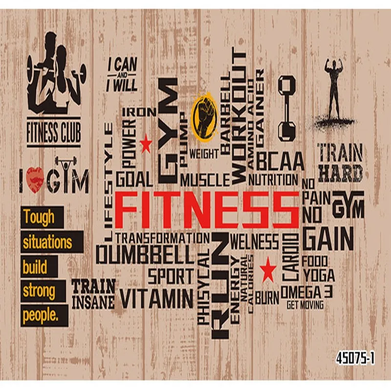 Объемная роспись на заказ объемные Большие Настенные обои спортивный магазин