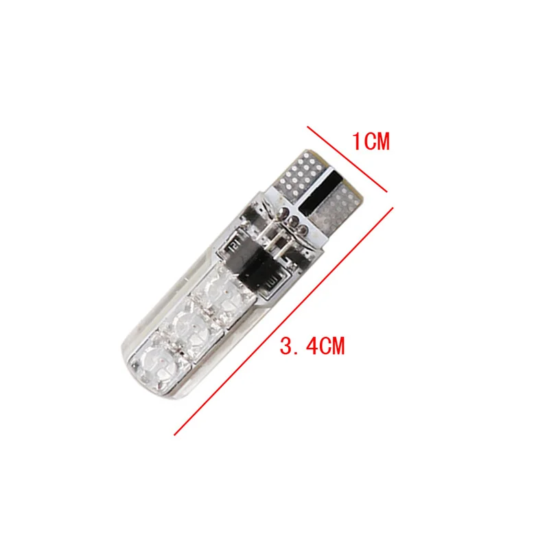 Цветной СВЕТОДИОДНЫЙ светильник t10 6 SMD 5050 RGB W5W для автомобиля 2 шт.|Сигнальная