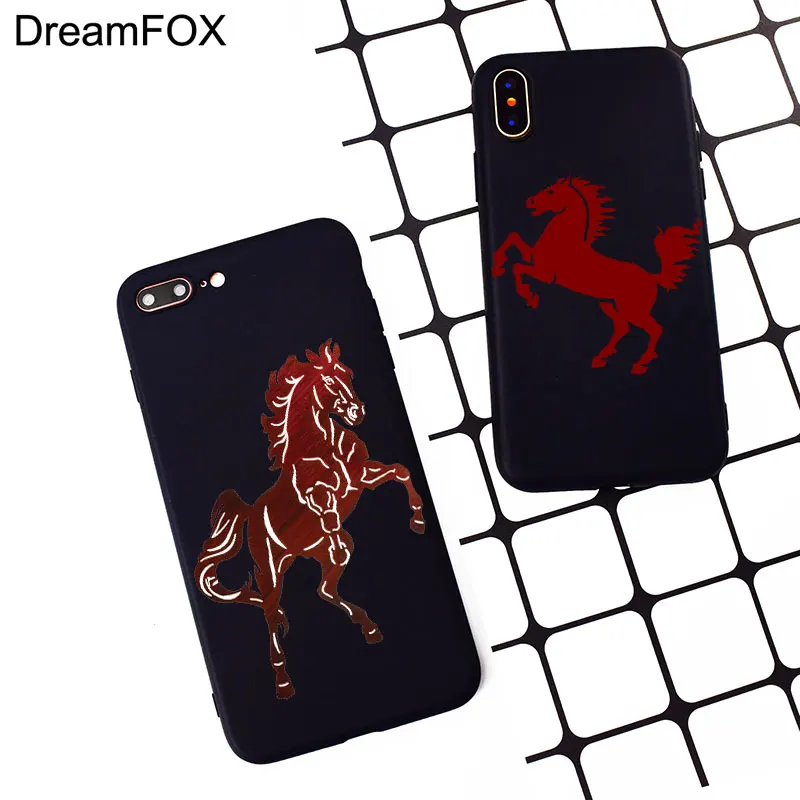 M512 Horse Robust Black Soft TPU Silicone Case Cover For Apple iPhone 11 Pro XR XS Max X 8 7 6 6S Plus 5 5S 5G SE |