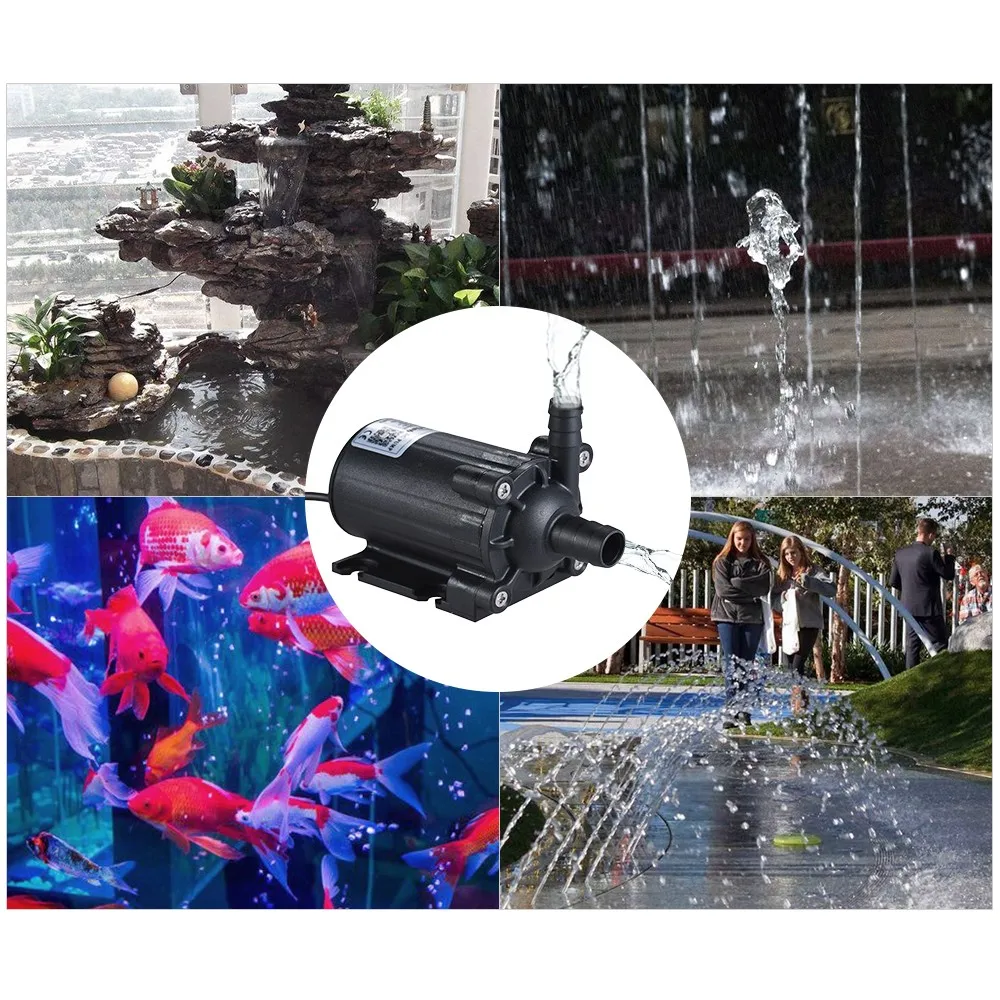 DC 24V аквариумный водяной насос для фонтана/водопада/Rockery миниатюрный бесщёточный