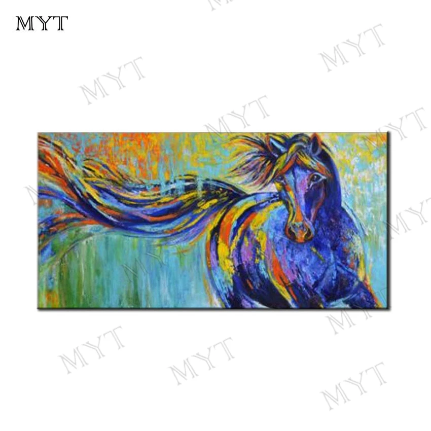 MYT Бесплатная доставка скачкообразное животное Ручная роспись Современная
