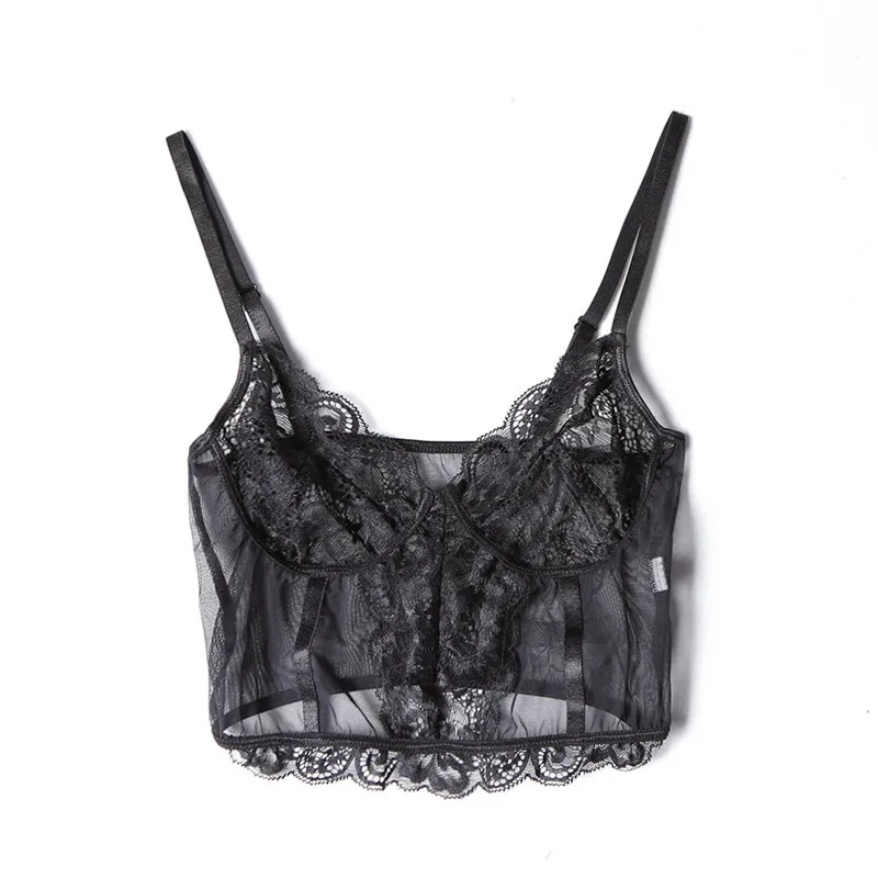 Женское нижнее белье TryMeOn мягкий бюстгальтер на тонких бретельках из сетчатой