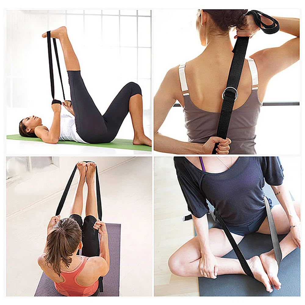 MQUPIN регулируемый ремень для йоги женский спортивный эластичный D образные кольца