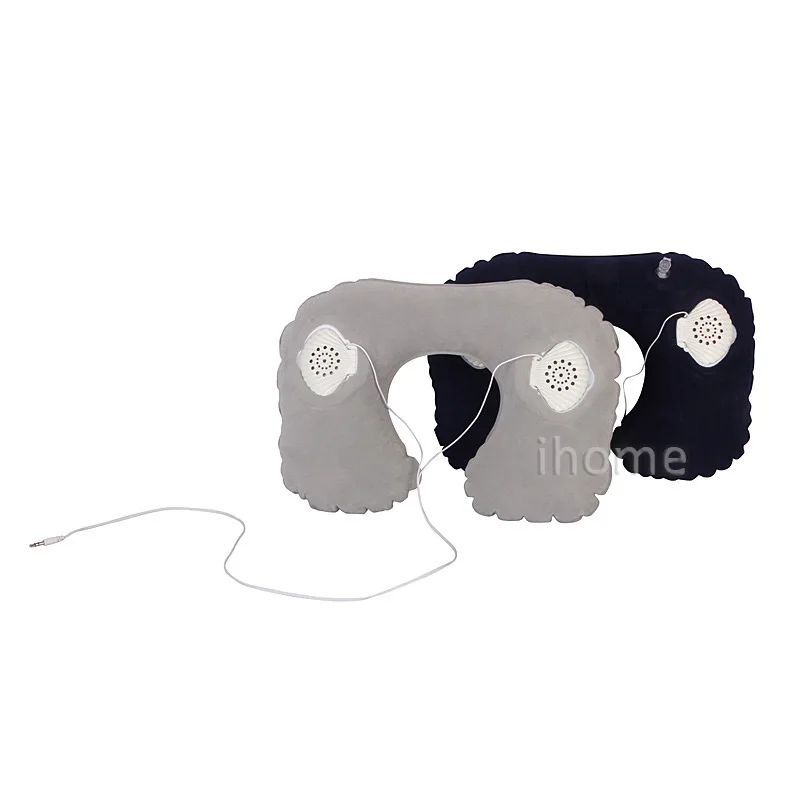 Модные дорожные подушки с динамиком надувные наушники для путешествий u образная