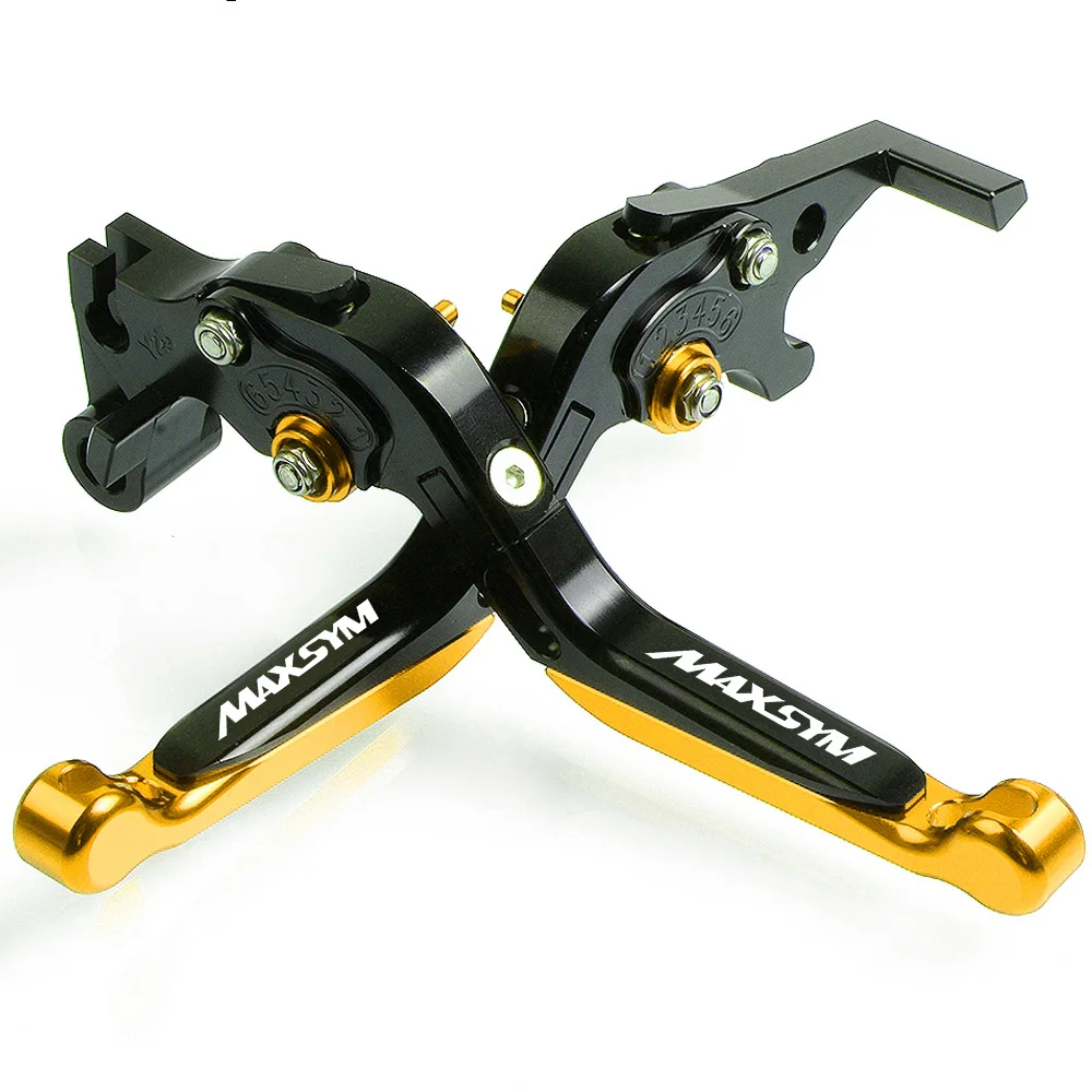 F color style Motorcycle Accessories Folding handle Brake Clutch Levers For SYM MAXSYM 400i 600i MAX 400 600 all years - Цвет: F color style