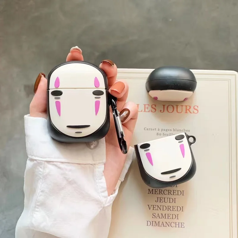 Унесенные призраками аниме Ghibli Миядзаки Kaonashi Безликий человек чехлы для наушников для Apple Airpods 1 2 Bluetooth беспроводные чехлы для наушников