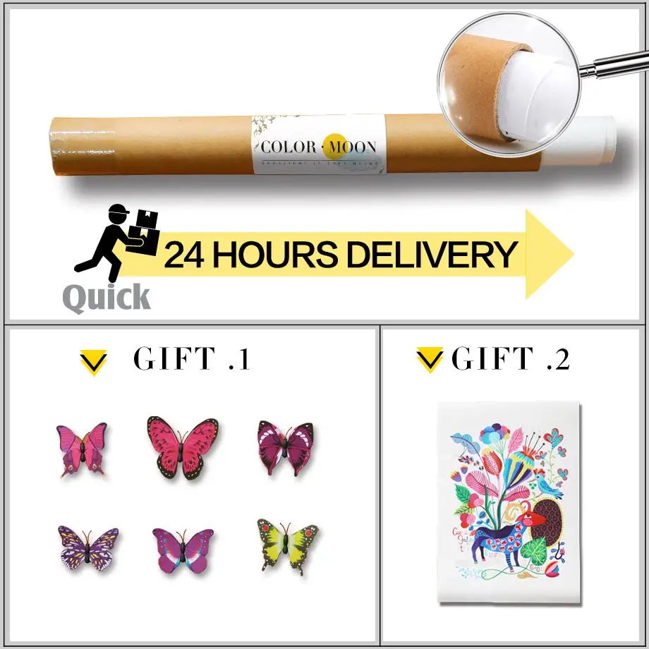 

COLORMOON Ocean Whale Dolphin Wall Art Canvas Painting Nordic Posters And Print Animal Wall Pictures For Baby Kids Room Decor