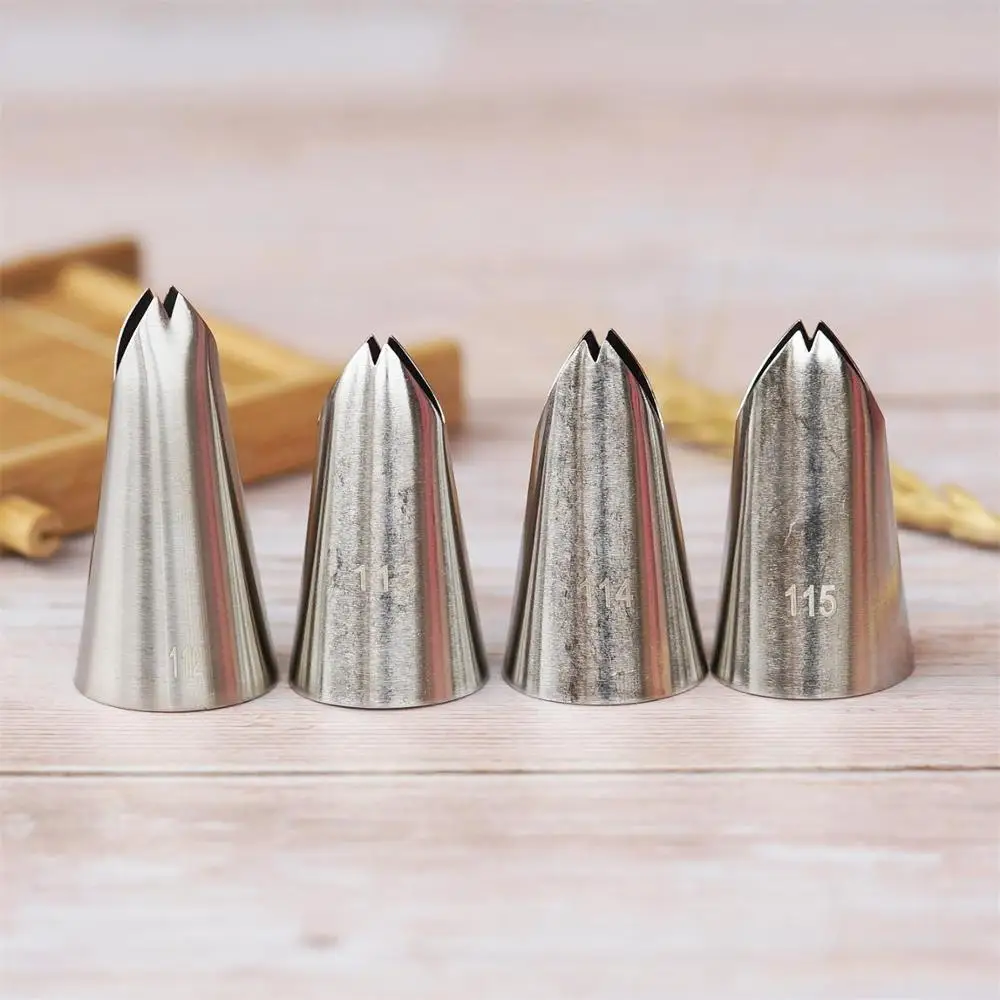 #112 #113 #114 #115 насадка для обледенения листьев насадка для выпечки насадки для украшения торта жаропрочные Инструменты для выпечки для создания листьев большого размера