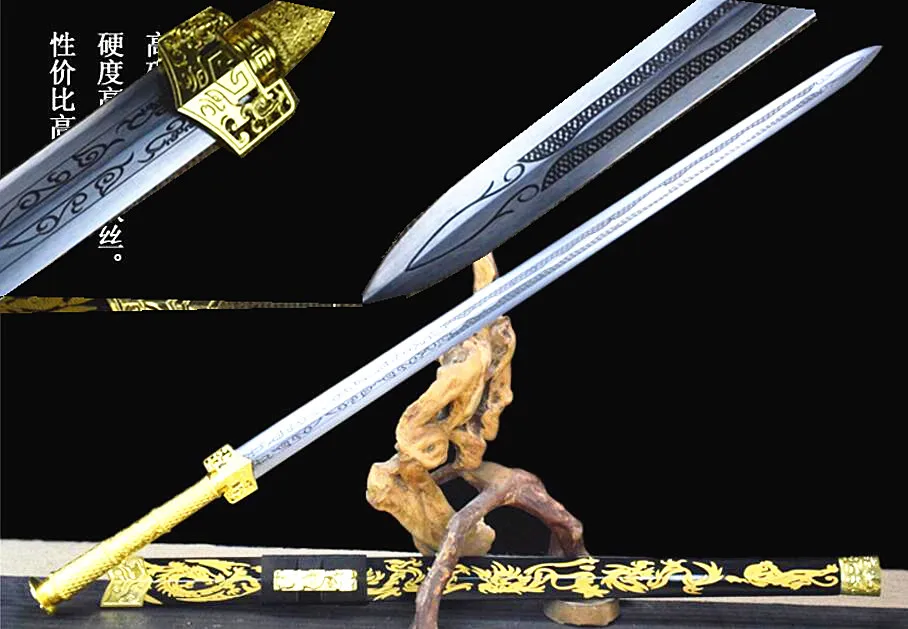 Шпага ушу ручной работы китайский KungFu Han jian лезвие из высокоуглеродистой стали