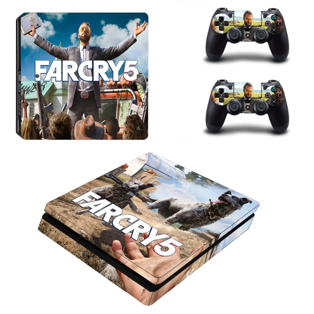 Виниловая наклейка для игровой консоли Playstation 4 и 2 контроллеров PS4 Slim Skin Sticker Game