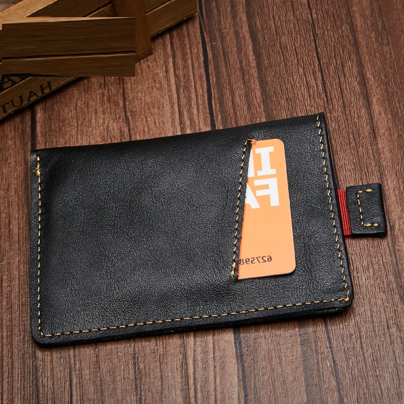 Кошелек мужской из натуральной кожи с RFID защитой и отделением для карт|Мужские