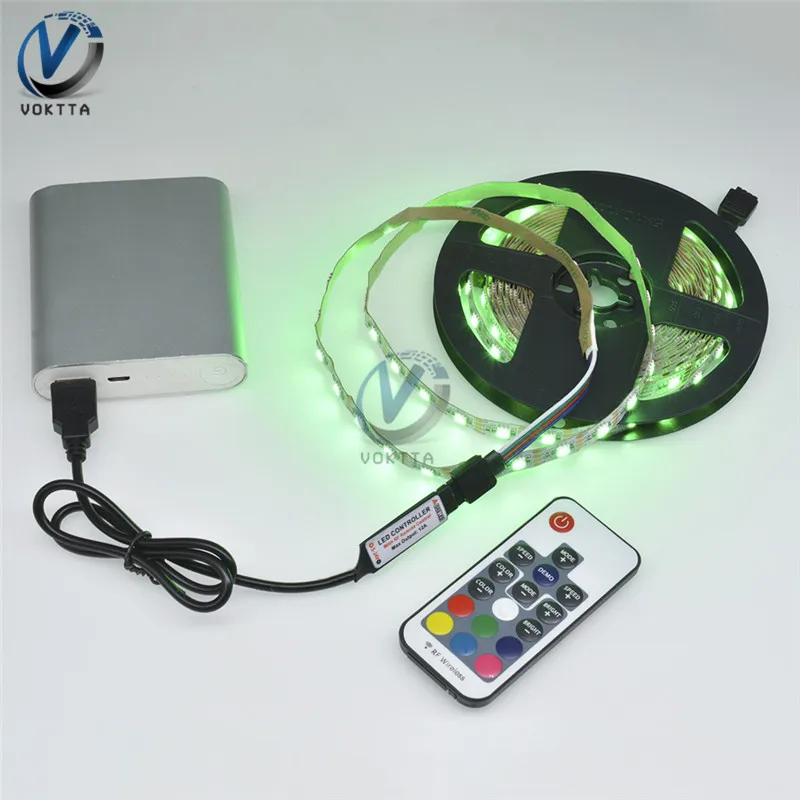 USB Светодиодные ленты DC 5 V Гибкая свет лампы 60leds SMD 2835 M RGB Desktop Экран ТВ фон