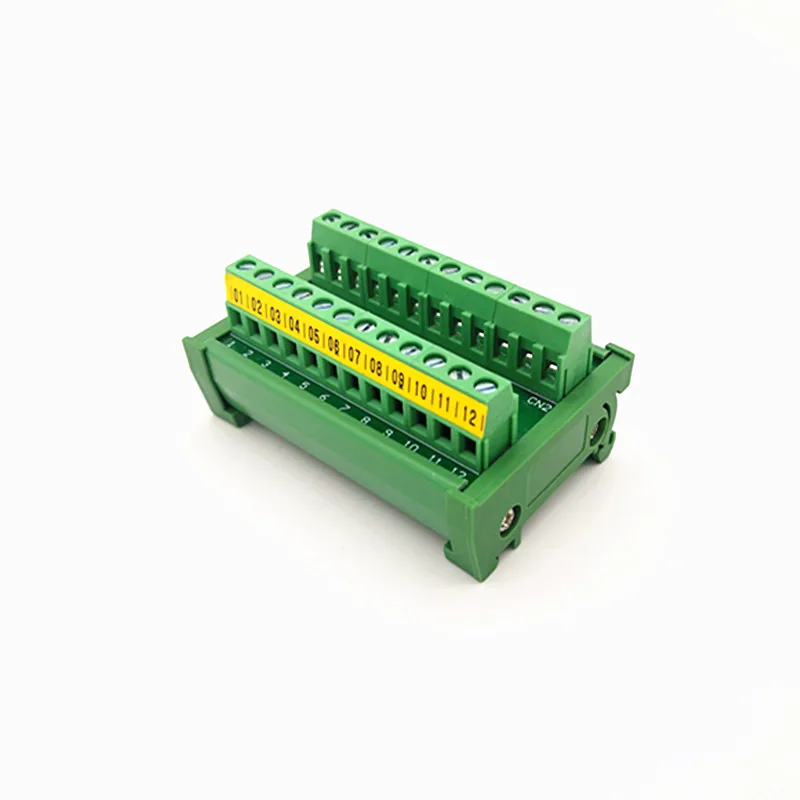 DIN рейку 24A/400V 12 Положение Винт клеммный блок распределительный модуль