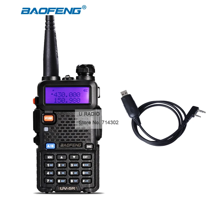 Портативная рация Baofeng радиостанция VHF UHF Двухдиапазонная портативная